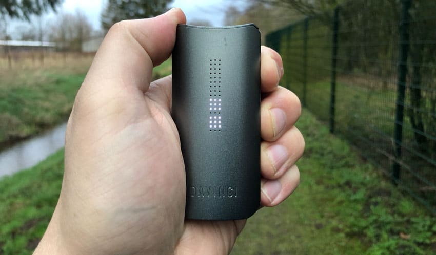 Die Handlichkeit vom Davinci IQ Vaporizer