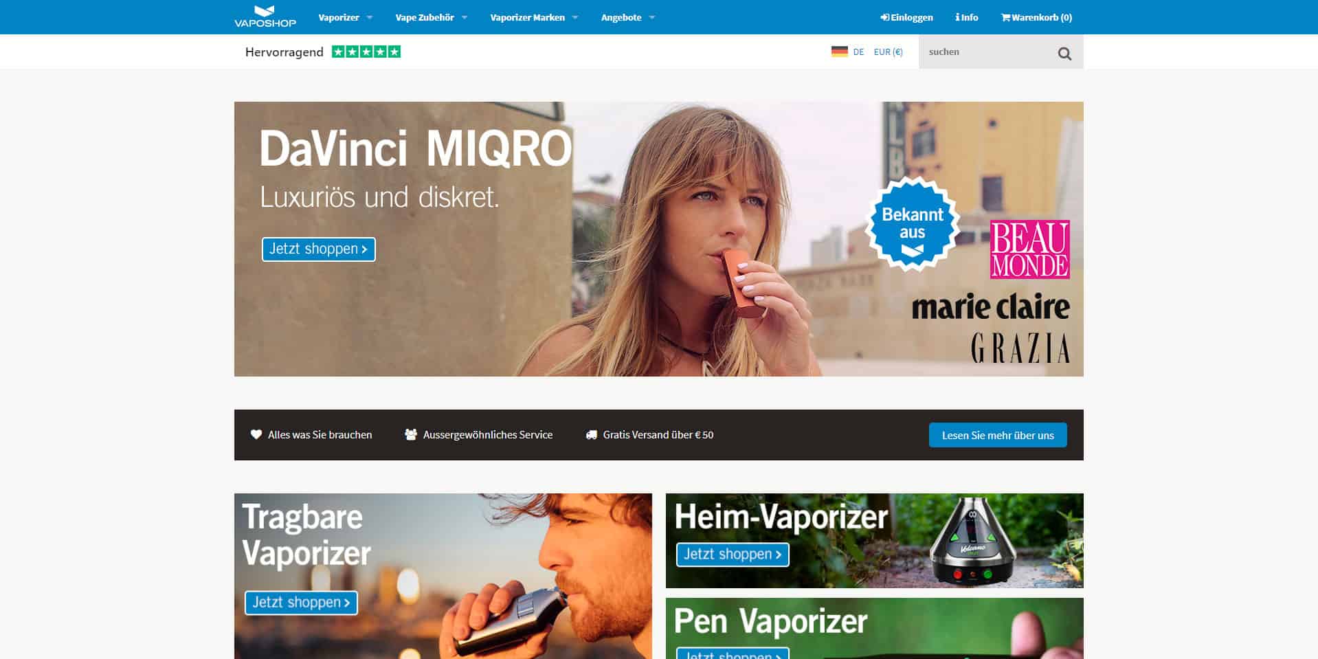 Vaposhop.de Vaporizer Online Shop