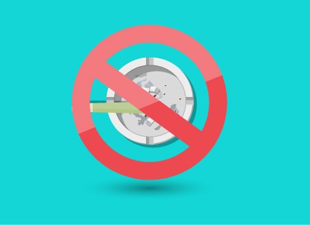 With a vape you save yourself fully-fed ashtrays!